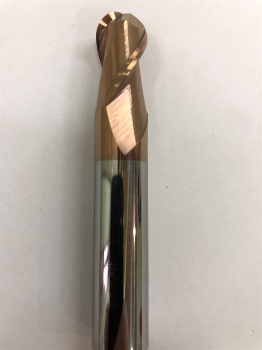 Фреза сферическая R2х8хD4х50L HRC58 4631 - фото 11087
